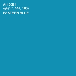 #1190B4 - Eastern Blue Color Image